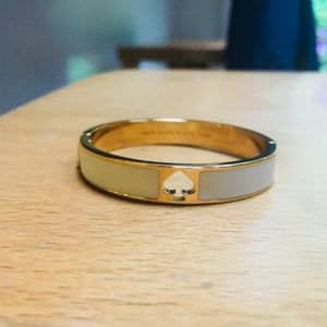 Kate Spade gold and white bracelet NWOT